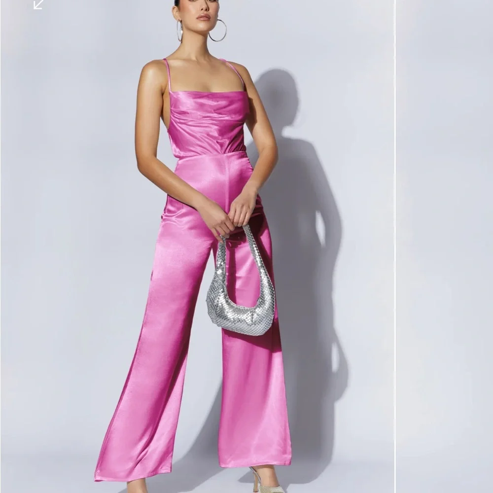 Satin Jumpsuit - Picture 3 of 5